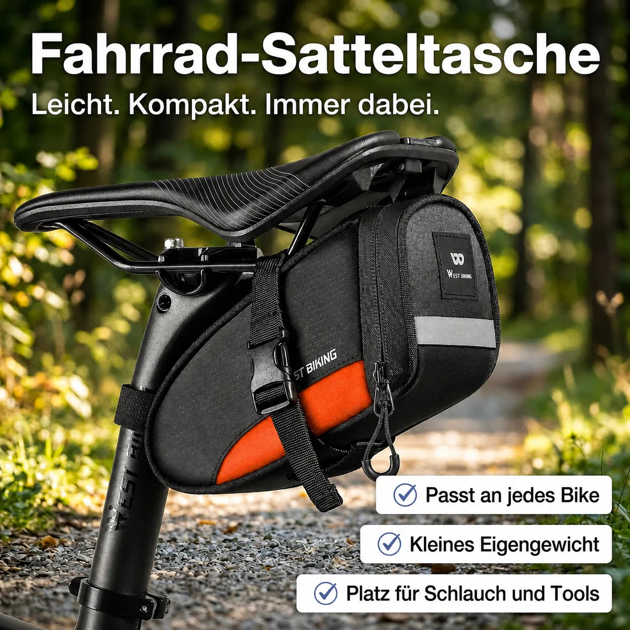 Kompakte Fahrrad-Satteltasche günstig kaufen – FAHRFREUDE24