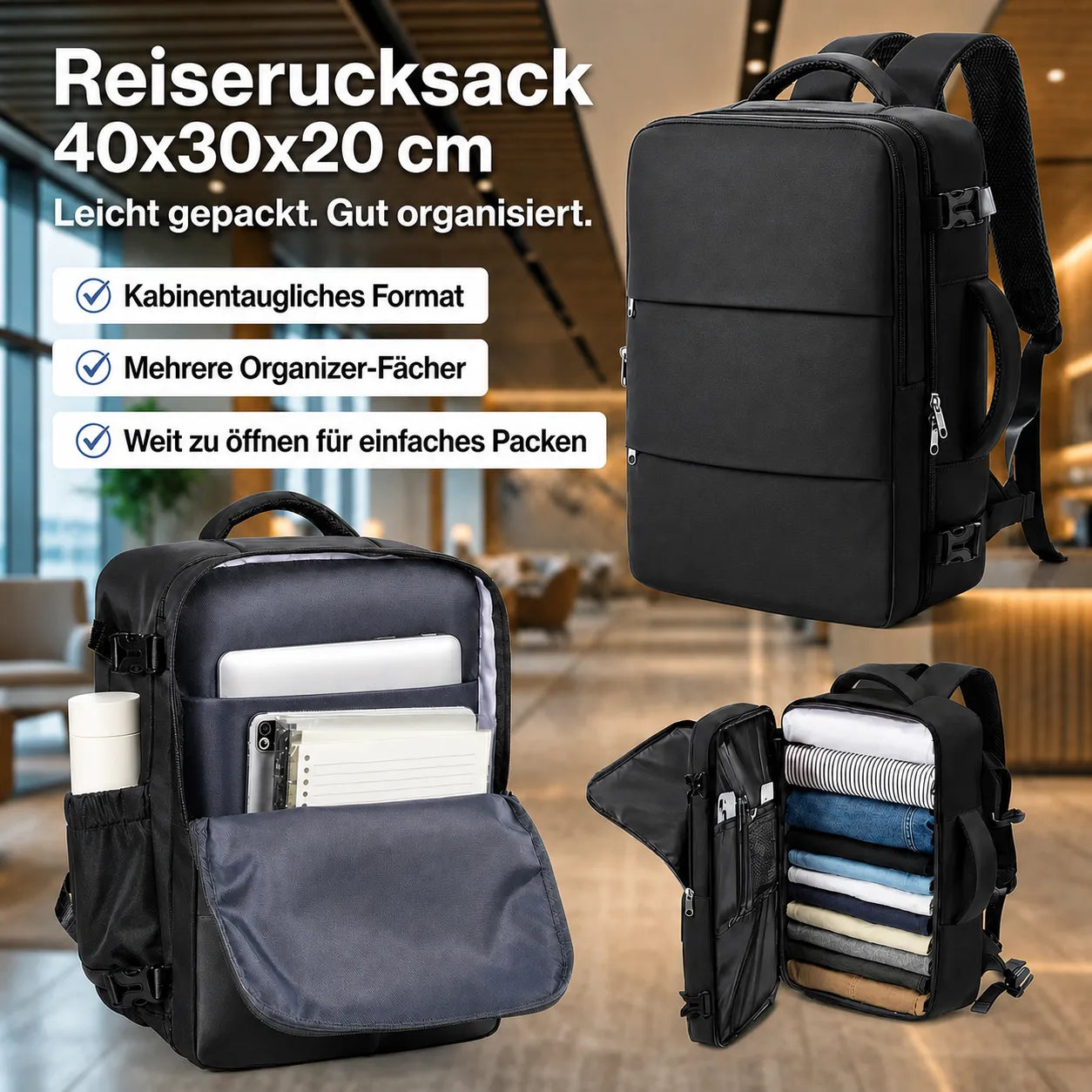 Reiserucksack mit Laptopfach günstig kaufen – FAHRFREUDE24