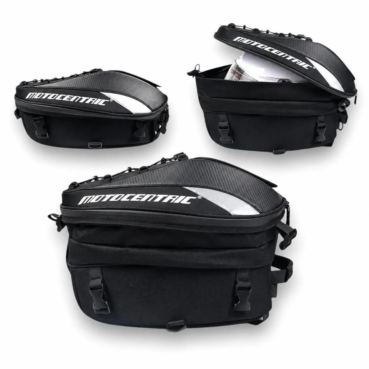 2-in-1-Motorradtasche mit Expander-Funktion, viel Stauraum und sicherem Halt – perfekt für jede Tour
