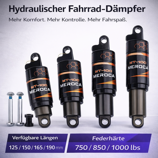 MEROCA MT-100 Hinterrad-Stoßdämpfer – Mehr Kontrolle auf jedem Trail.