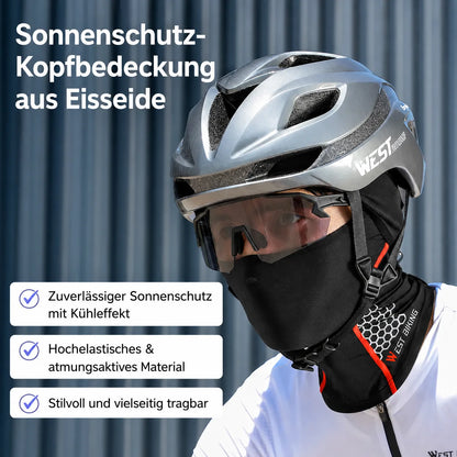 Sommer Fahrrad Sturmhaube mit Sonnenschutz und Kühleffekt – atmungsaktive Balaclava für hohen Komfort unter dem Fahrradhelm