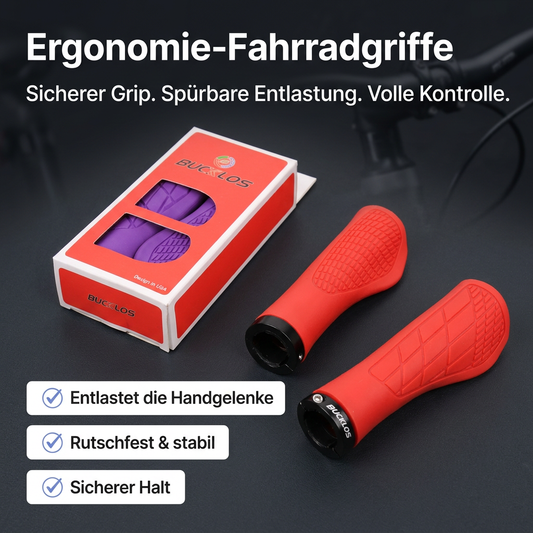 Ergonomie-Fahrradgriffe – Sicherer Grip. Spürbare Entlastung. Volle Kontrolle.