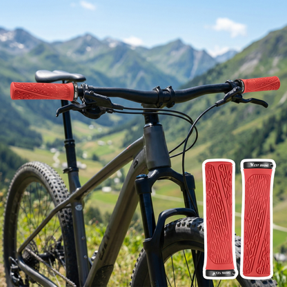 Fahrradgriffe ergonomisch mit Gel-Dämpfung Querschnitt Aufbau Materialschichten