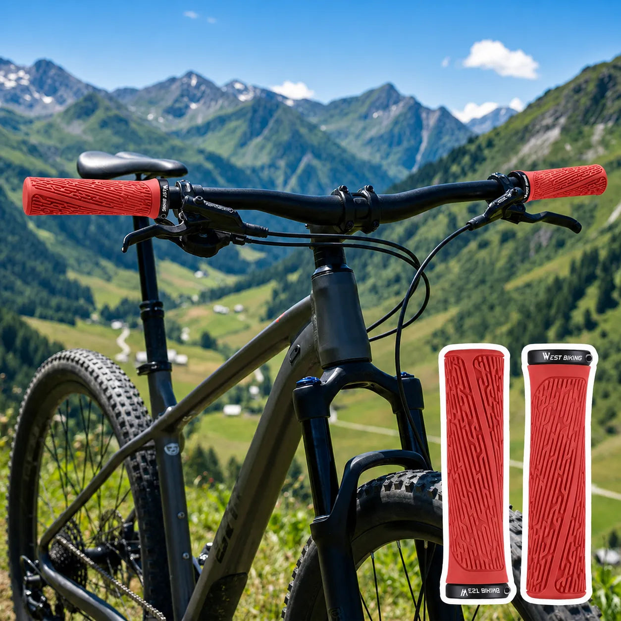 Ergonomisch geformte Fahrradgriffe für Mountainbike – rutschfester Halt und weniger Ermüdung auf langen Touren