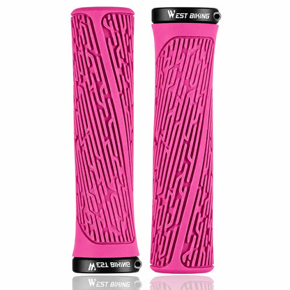 Ergonomisch geformte Fahrradgriffe in Pink – rutschfeste Lenkergriffe für sicheren Halt und weniger Handbelastung