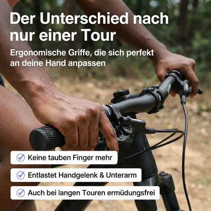 Ergonomische Bike Griffe mit breiter Auflagefläche für Handfläche Detailansicht
