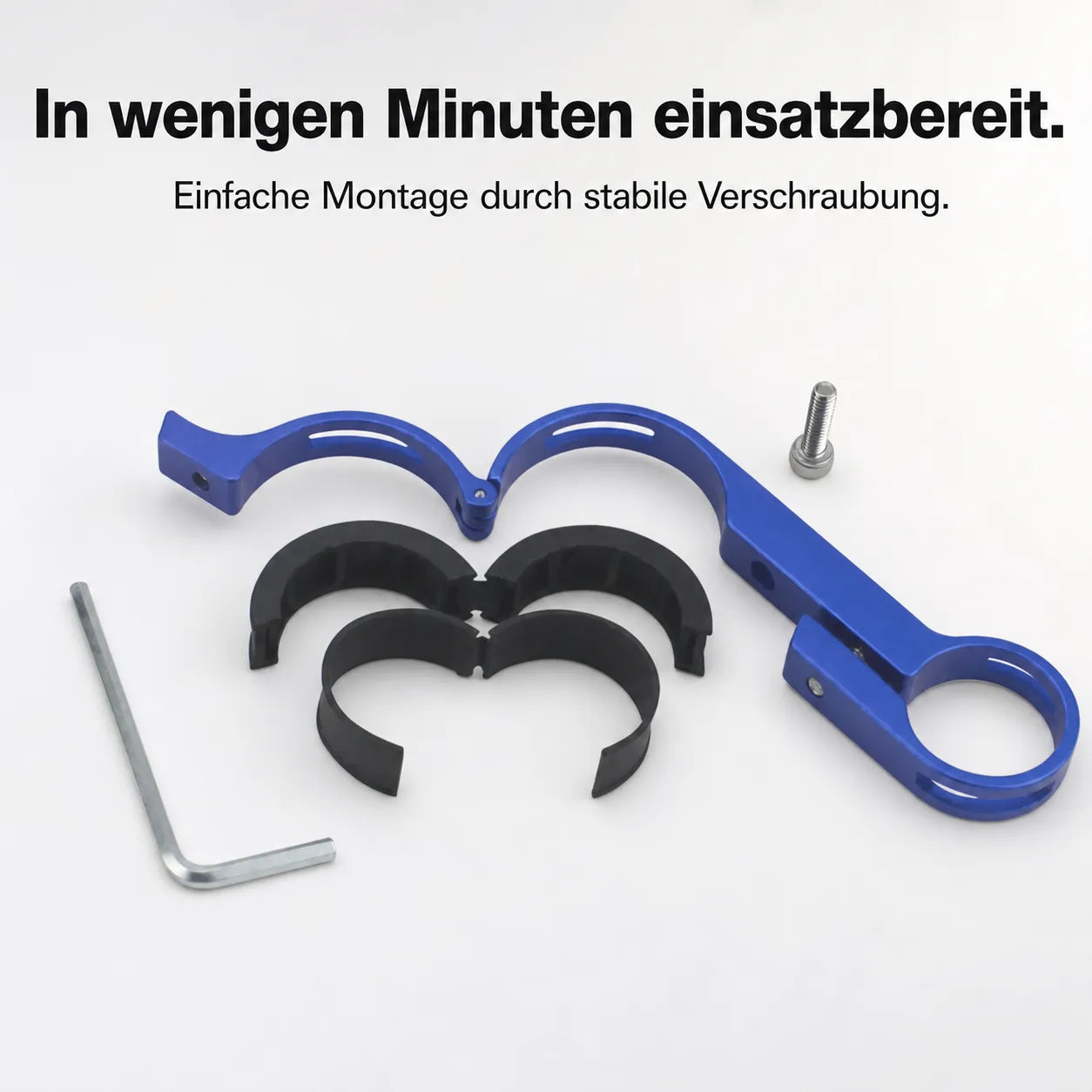 Fahrrad-Lenker-Verlängerung Carbon: Einfache Montage & stabiler Halt. Mehr Platz, Übersicht & sicher montiert.