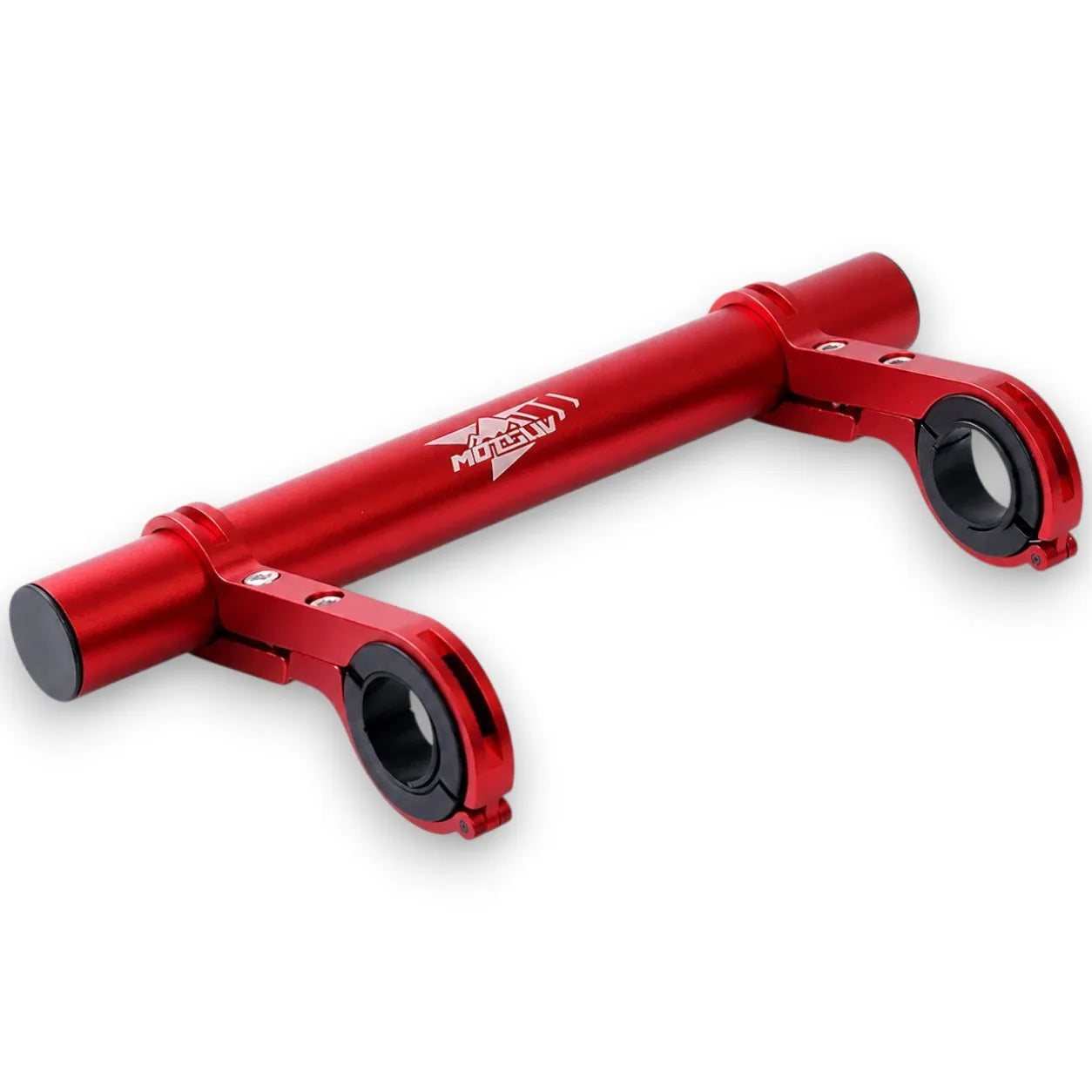 Fahrrad-Lenker-Erweiterung in Rot in 30 cm: Mehr Platz, bessere Übersicht & sicher befestigt für Dein Zubehör. 