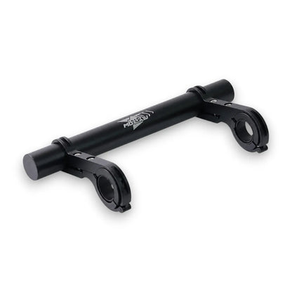 Fahrrad-Lenker-Erweiterung in Schwarz in 20 cm: Mehr Platz, bessere Übersicht & sicher befestigt für Dein Zubehör. 