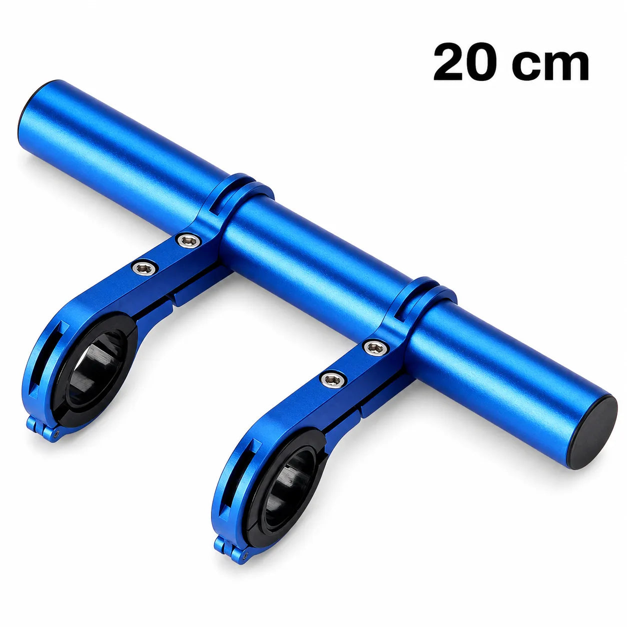 Fahrrad Lenkerverlängerung 20 cm in Blau – zusätzliche Montagefläche für Fahrradcomputer und Beleuchtung