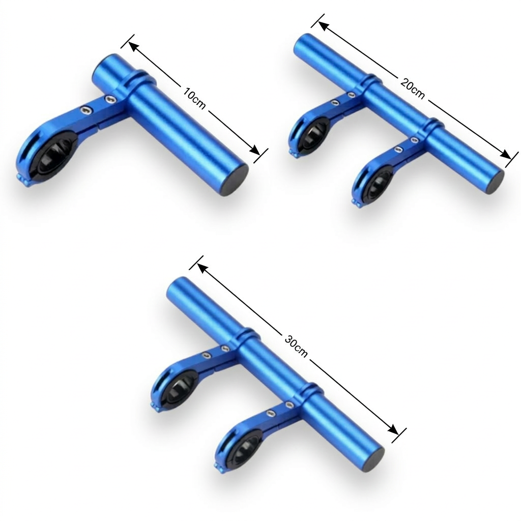 Fahrrad-Lenker-Verlängerung mit zusätzlicher Adapterhülse für Lenkerdurchmesser von 25,4 mm bis 31,8 mm