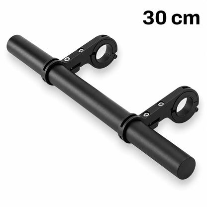 Fahrrad Lenkerverlängerung 30 cm in Schwarz – breite Zusatzhalterung für saubere Zubehör‑Montage