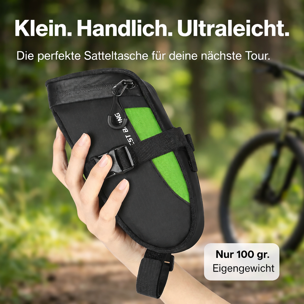 Kompakte Fahrrad-Satteltasche – Leicht. Kompakt. Immer dabei. – FAHRFREUDE24