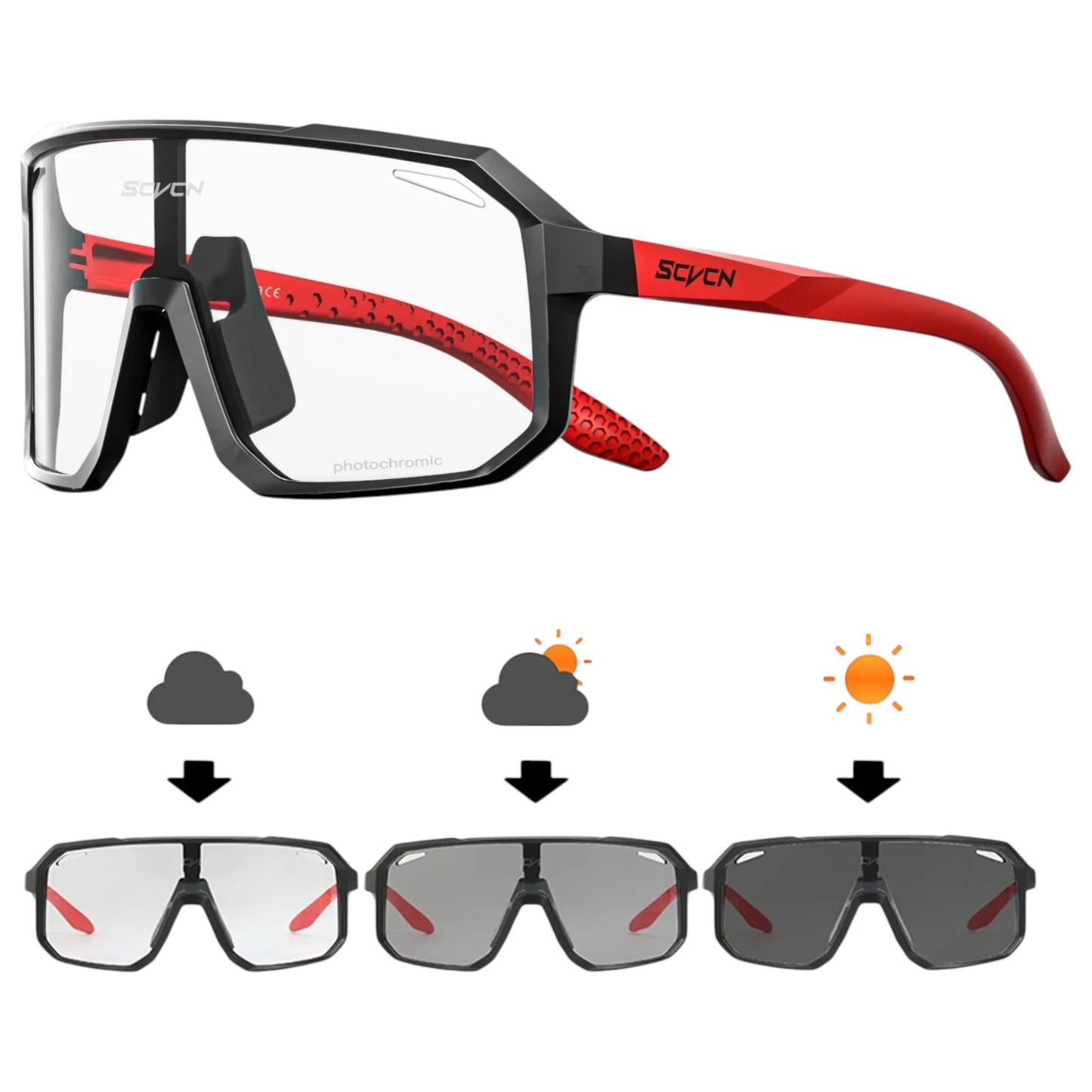 Fahrrad-Sportbrille Photochromic – Voller Schutz. Für jede Sicht. Maximaler Fokus.