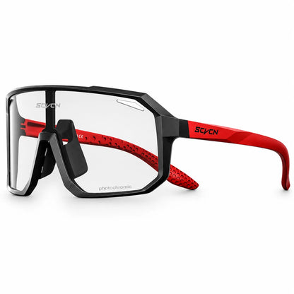 Fahrrad-Sportbrille Photochromic mit UV400-Schutz, selbsttönend, leicht & ideal für Rennrad und MTB