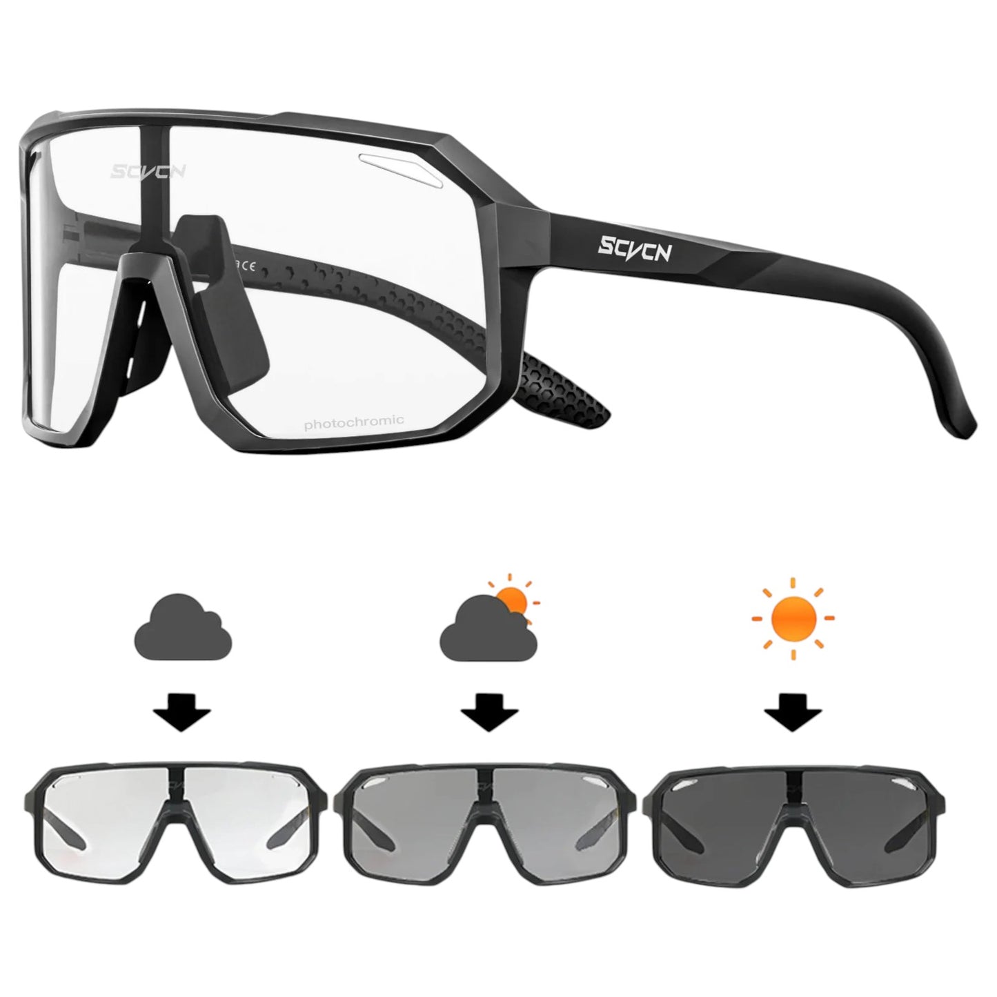 Fahrrad-Sportbrille Photochromic – Voller Schutz. Für jede Sicht. Maximaler Fokus.