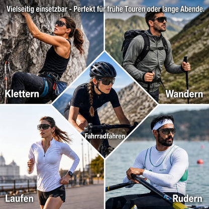 Fahrrad Sportbrille Photochromic mit selbsttönenden Gläsern – vielseitig einsetzbar für Radfahren, Laufen und Outdoor‑Sport