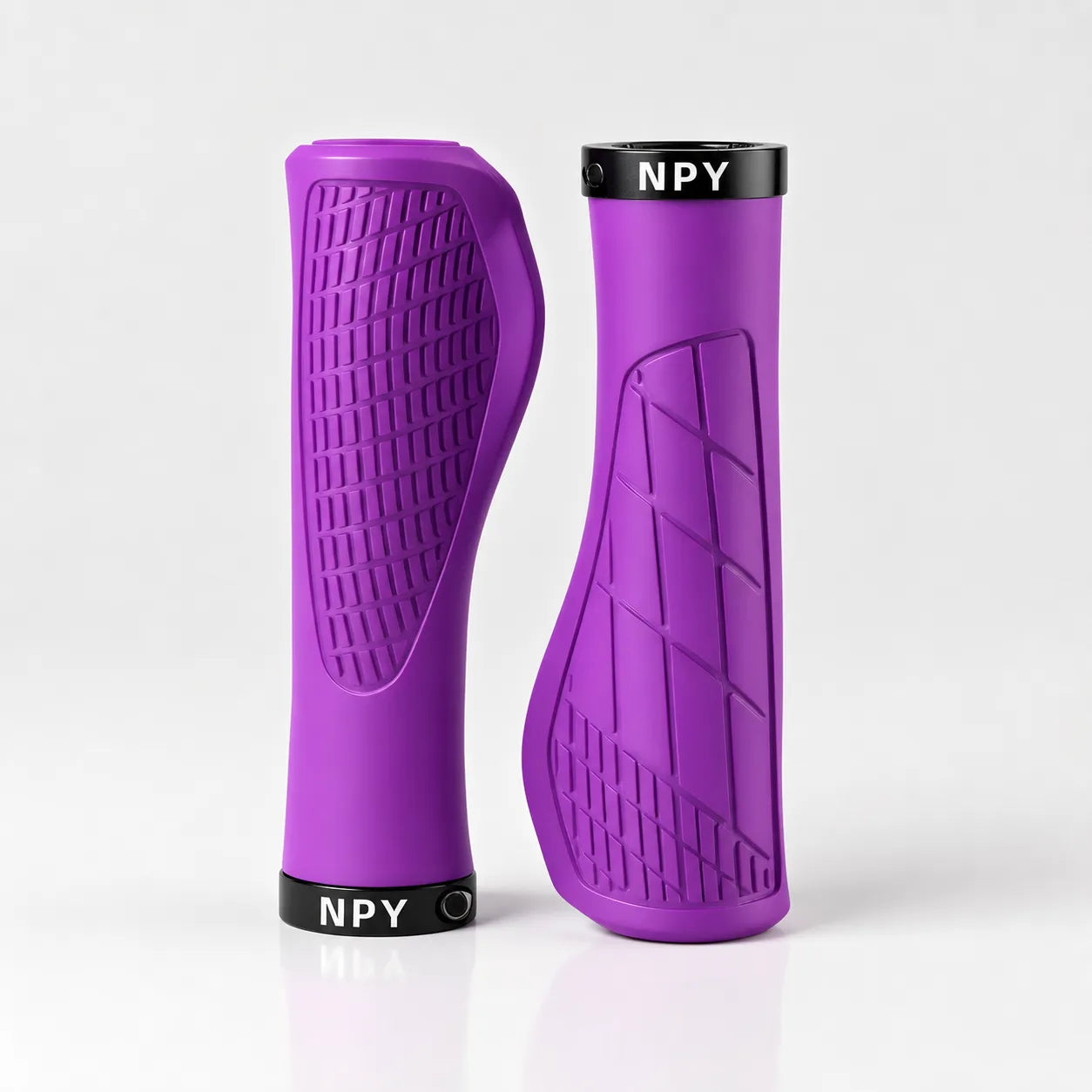 Ergonomische Fahrradgriffe mit Komfort‑Grip in Violett – rutschfeste Lenkergriffe für sicheren Halt und weniger Handermüdung