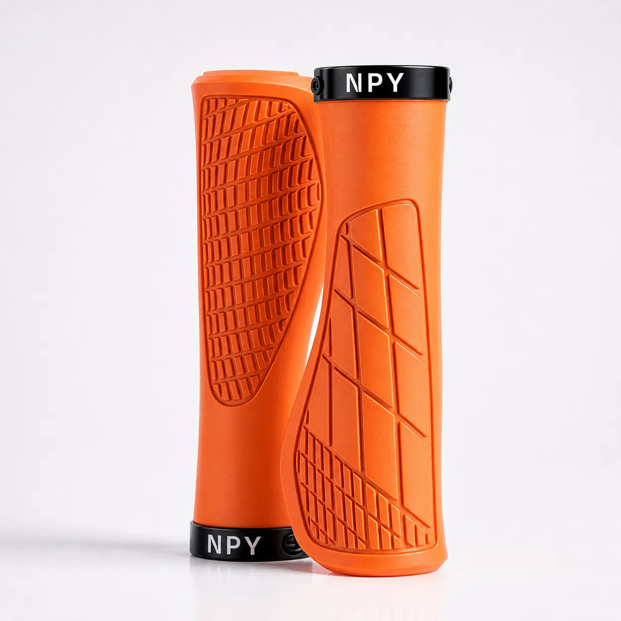 Ergonomische Fahrradgriffe mit Komfort‑Grip in Orange – rutschfeste Lenkergriffe für sicheren Halt und weniger Handermüdung