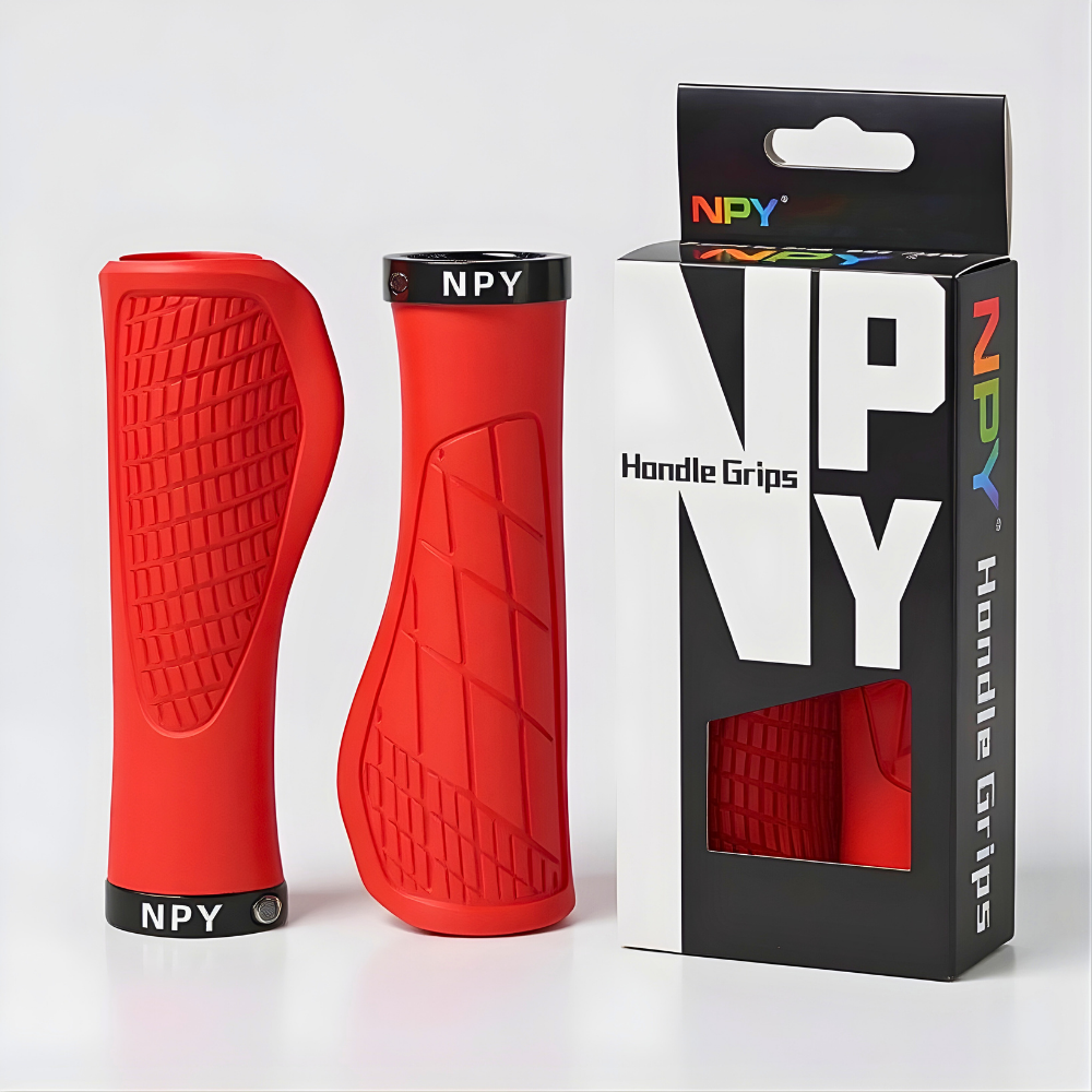 Fahrradgriffe mit Komfort-Grip in vielen Farben - Rot