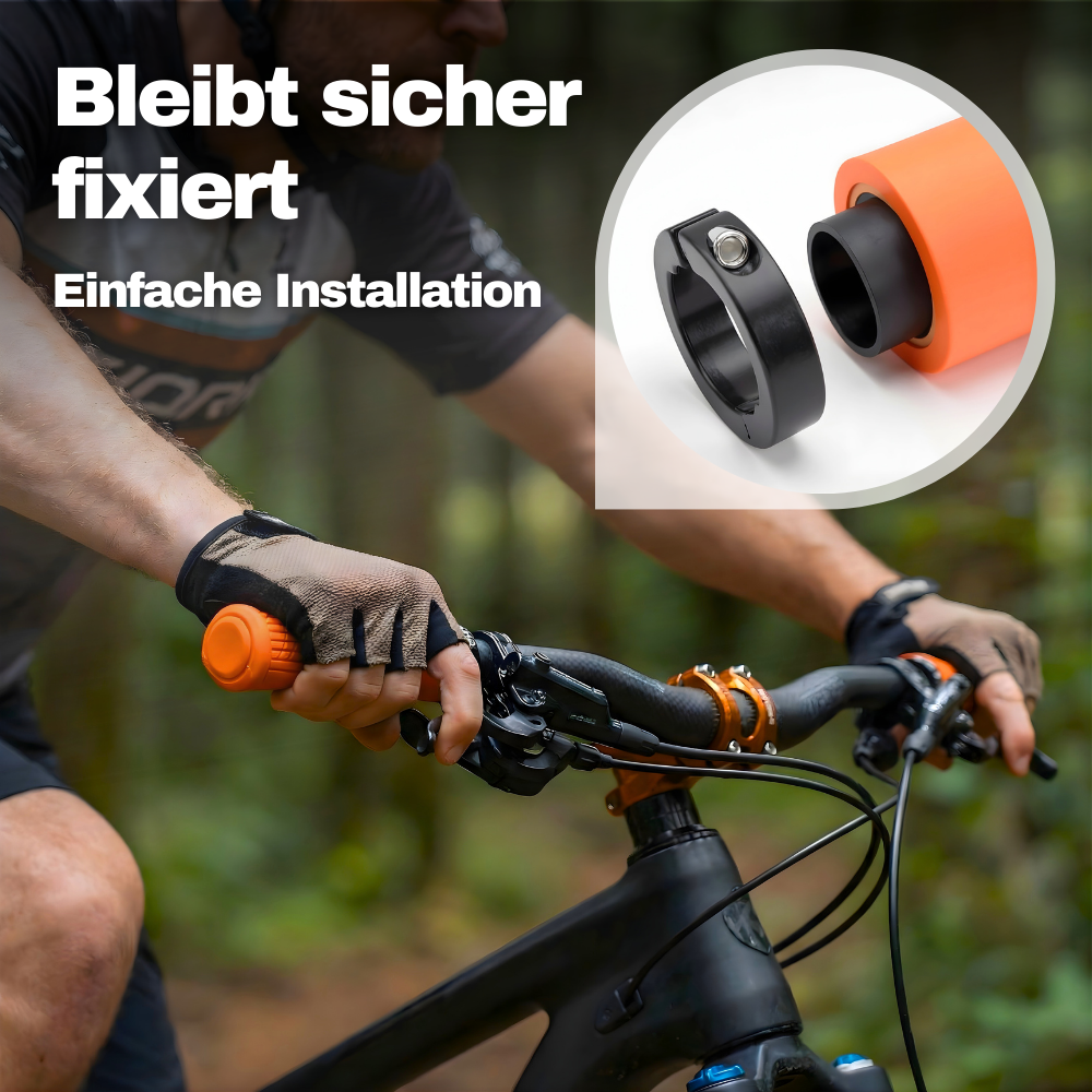 Die Fahrradgriffe mit Komfort-Grip bleiben sicher fixiert und sind einfach zu installieren.