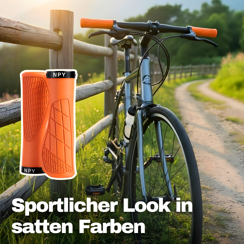 Sportlicher Look in satten Farben - Fahrradgriffe mit Komfort-Grip