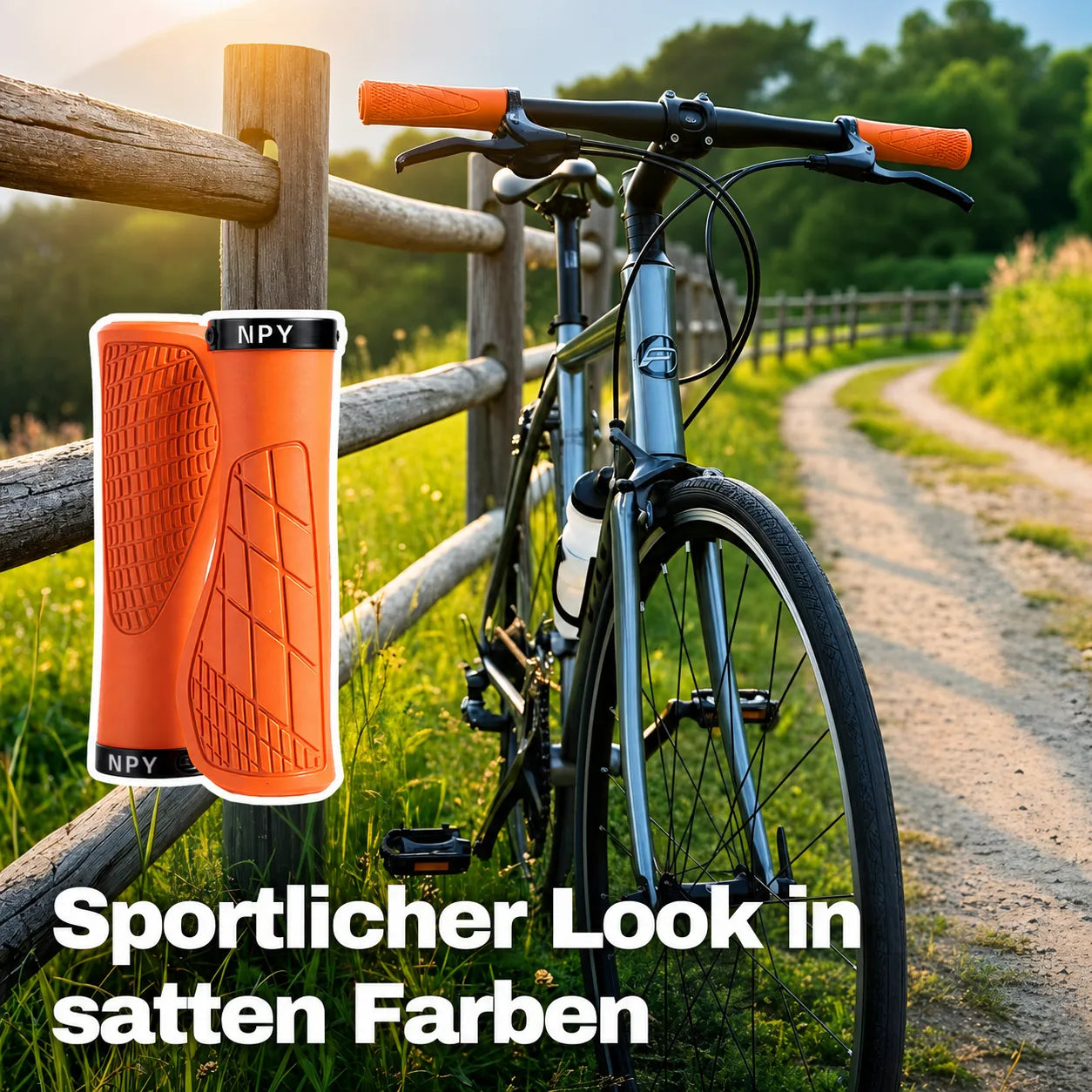 Ergonomische Fahrradgriffe mit Komfort‑Grip im sportlichen Design – rutschfester Halt und mehr Kontrolle auf jeder Tour