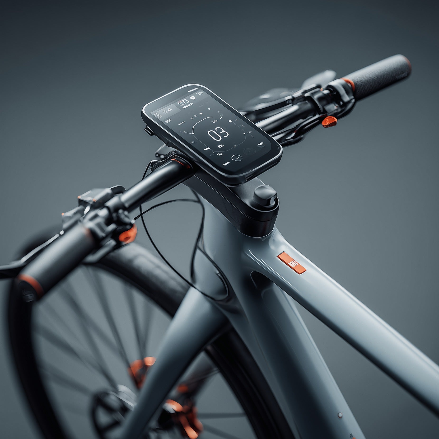 Moderner Fahrradlenker mit Display-Halterung – praktisches Zubehör für sichere Fahrten bei FAHRFREUDE24