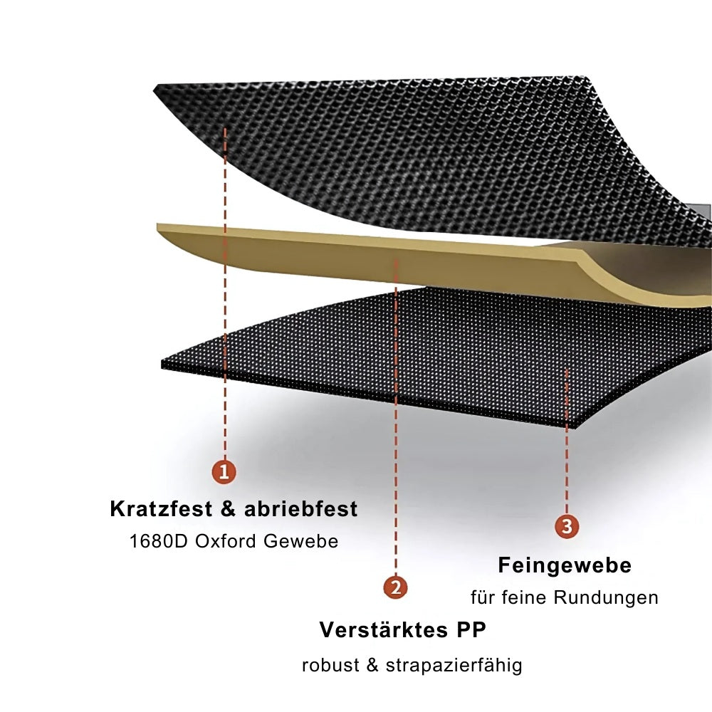 Kofferraum-Organizer passend eingesetzt in verschiedenen Fahrzeug-Kofferräumen als Beispiel für universelle Kompatibilität