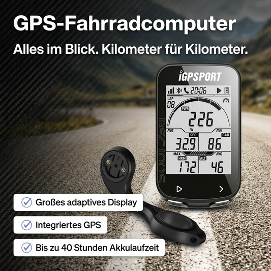 GPS-Fahrradcomputer – Alles im Blick. Kilometer für Kilometer.