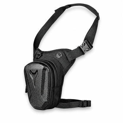 Hartschalen-Beintasche mit verstellbarem Gurt, stoßfester Front und sicherem Sitz für Motorrad & Outdoor