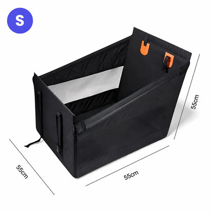 Hunde-Autositz Größe S 55x55x55 cm, stabil und wasserdicht für sichere Autofahrten mit Hund