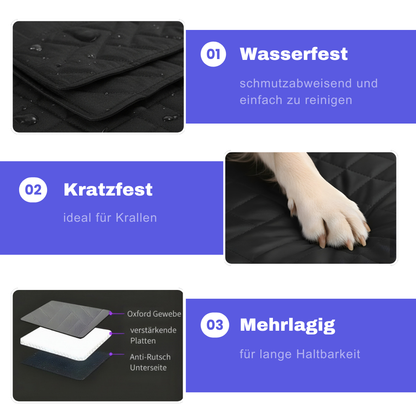 Hunde-Autositz - wasserfest - kratzfest - mehrlagig