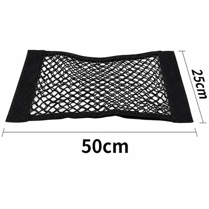 Kofferraum-Aufbewahrungsnetz aus Nylon 50x25 cm, dehnbar und stabil für mehr Ordnung im Kofferraum