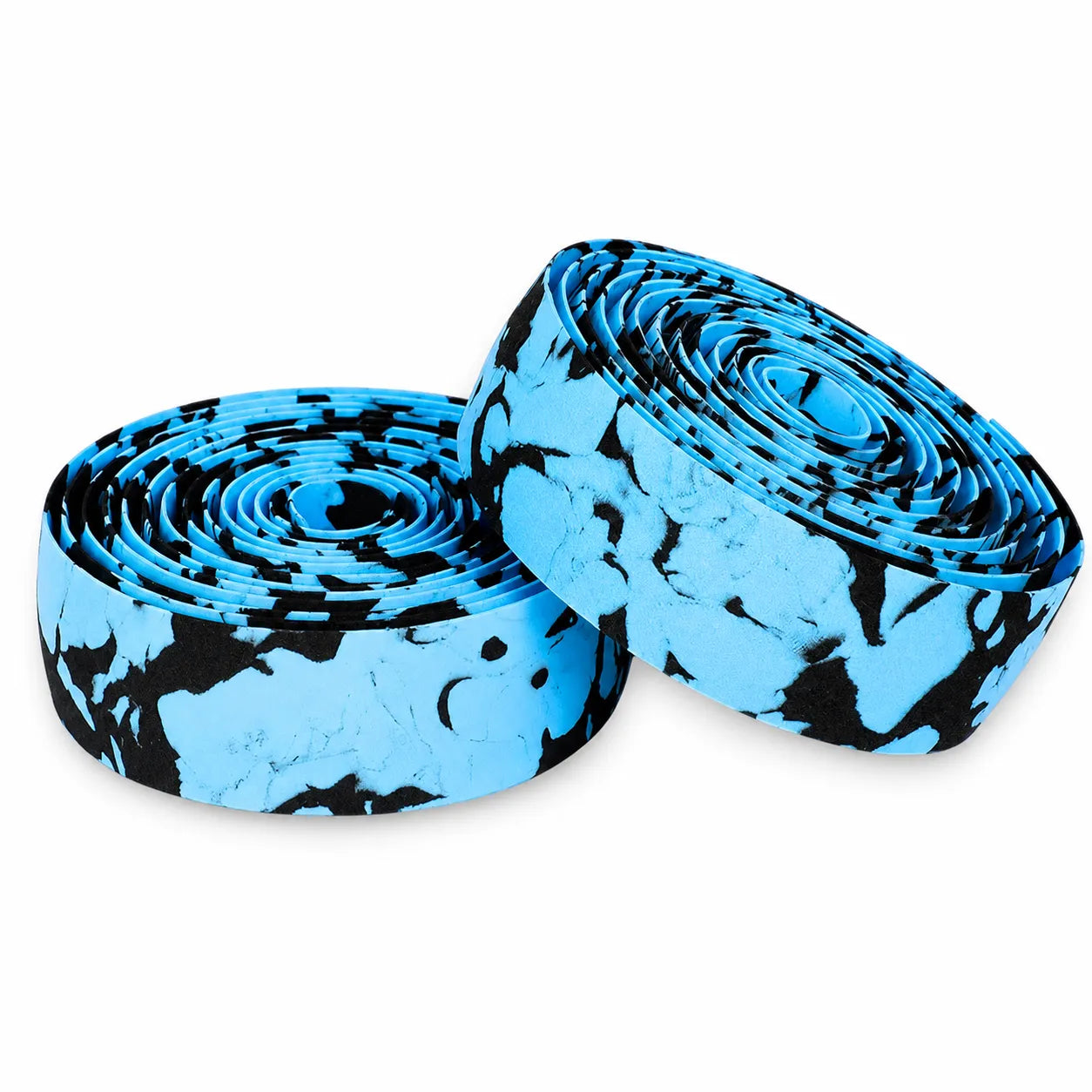 Komfort-Lenkerband für Rennräder im Blau-Camo-Design, gedämpft, griffsicher und federleicht für stylisches Fahren