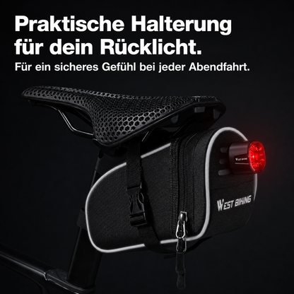 Kompakte Satteltasche – Kompakt. Sicher verstaut. Wetterfest.