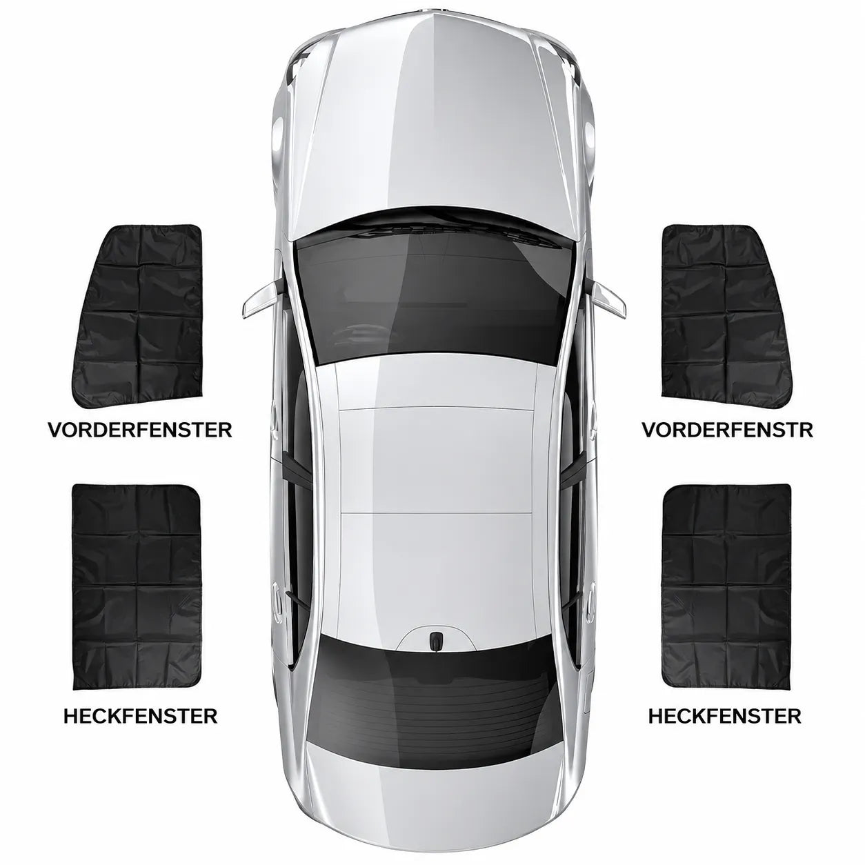 Magnetischer Auto-Sonnenschutz Set für Vorder- und Heckfenster – weniger Hitze, mehr Schutz im Fahrzeug