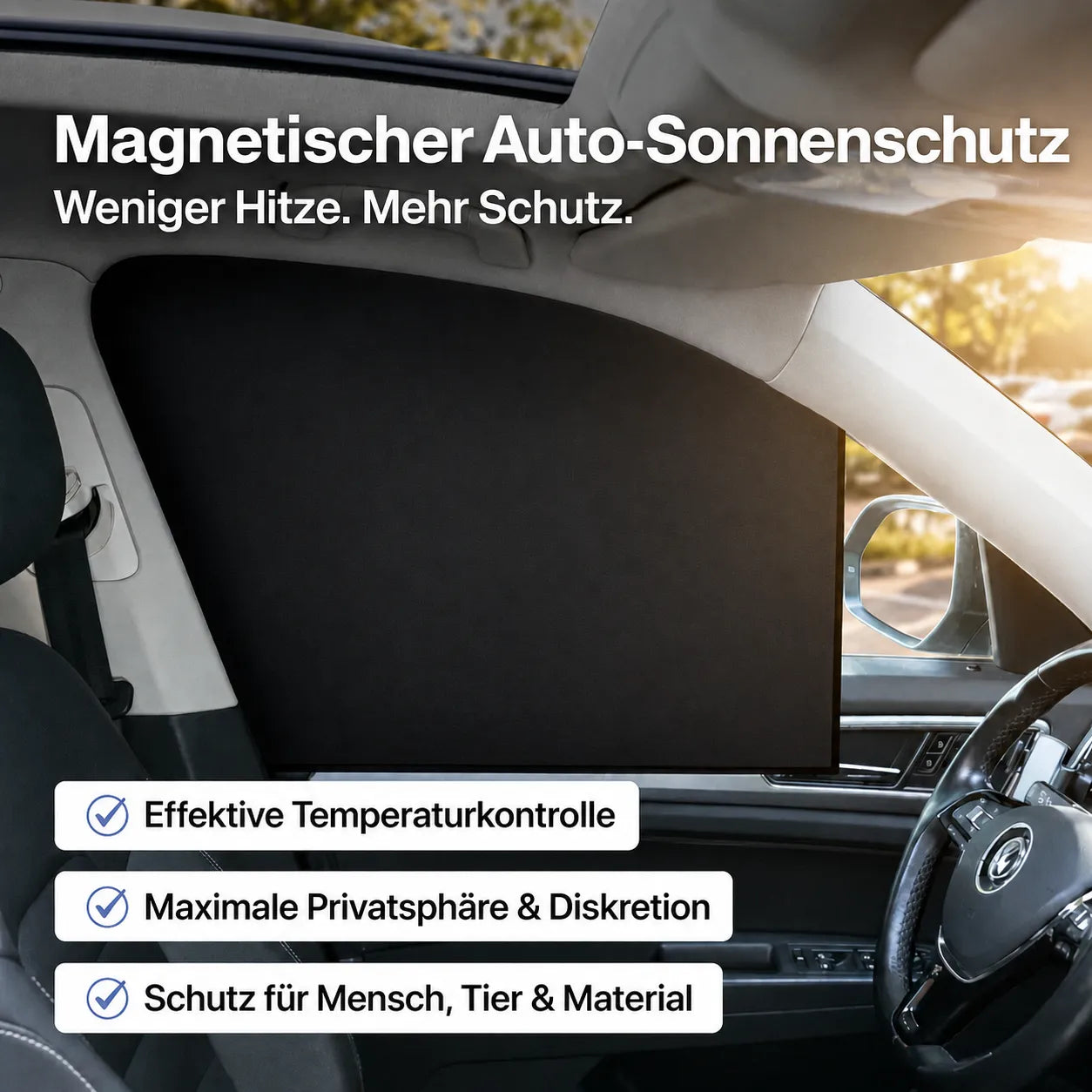 Magnetischer Auto-Sonnenschutz – weniger Hitze, mehr Schutz & Privatsphäre im Fahrzeug