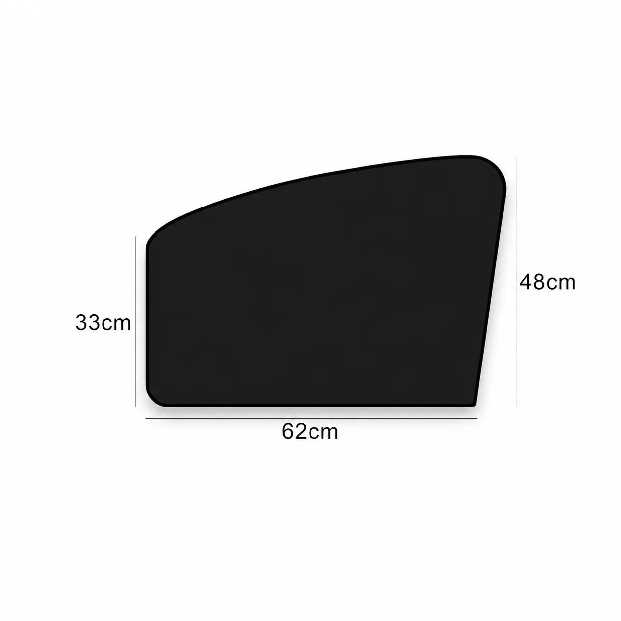 Magnetischer Auto-Sonnenschutz 62x48 cm – passgenau, reduziert Hitze und sorgt für optimalen Schutz im Auto