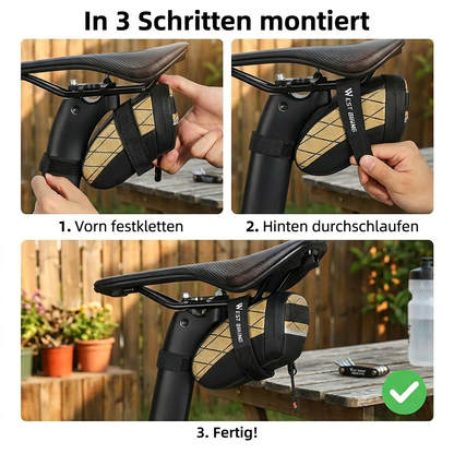 Mini-Fahrrad-Satteltasche – Klein. Leicht. Kompakt.