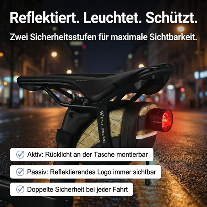 Mini-Fahrrad-Satteltasche – Klein. Leicht. Kompakt.