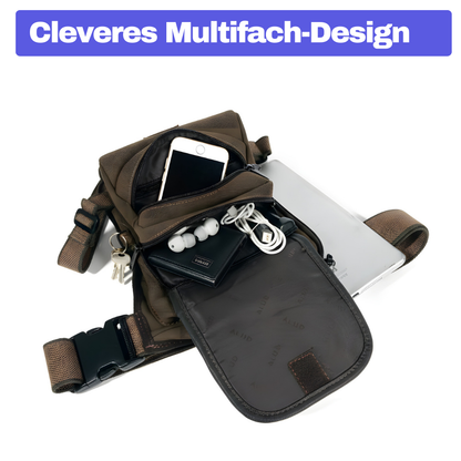 Motorrad-Beintasche – Körpernah. Beweglich. Jederzeit griffbereit.