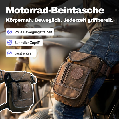 Motorrad-Beintasche – Körpernah. Beweglich. Jederzeit griffbereit.