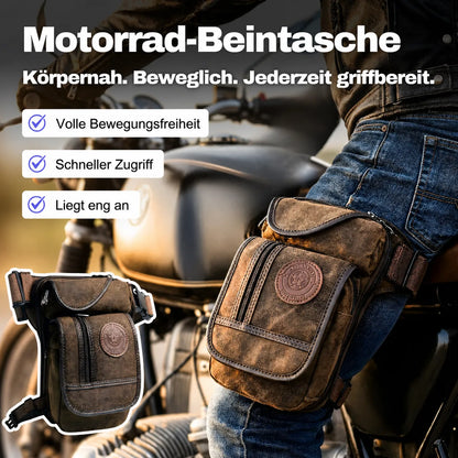 Motorrad-Beintasche – körpernah, beweglich und jederzeit griffbereit für volle Bewegungsfreiheit auf jeder Tour