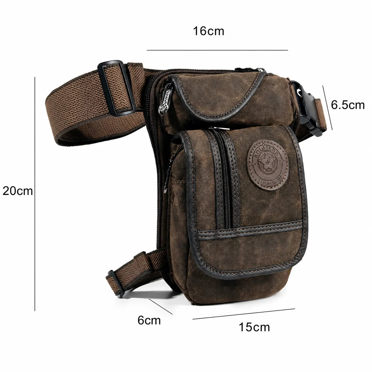 Motorrad-Beintasche 20x16 cm – kompakt, körpernah und beweglich, ideal für unterwegs immer griffbereit