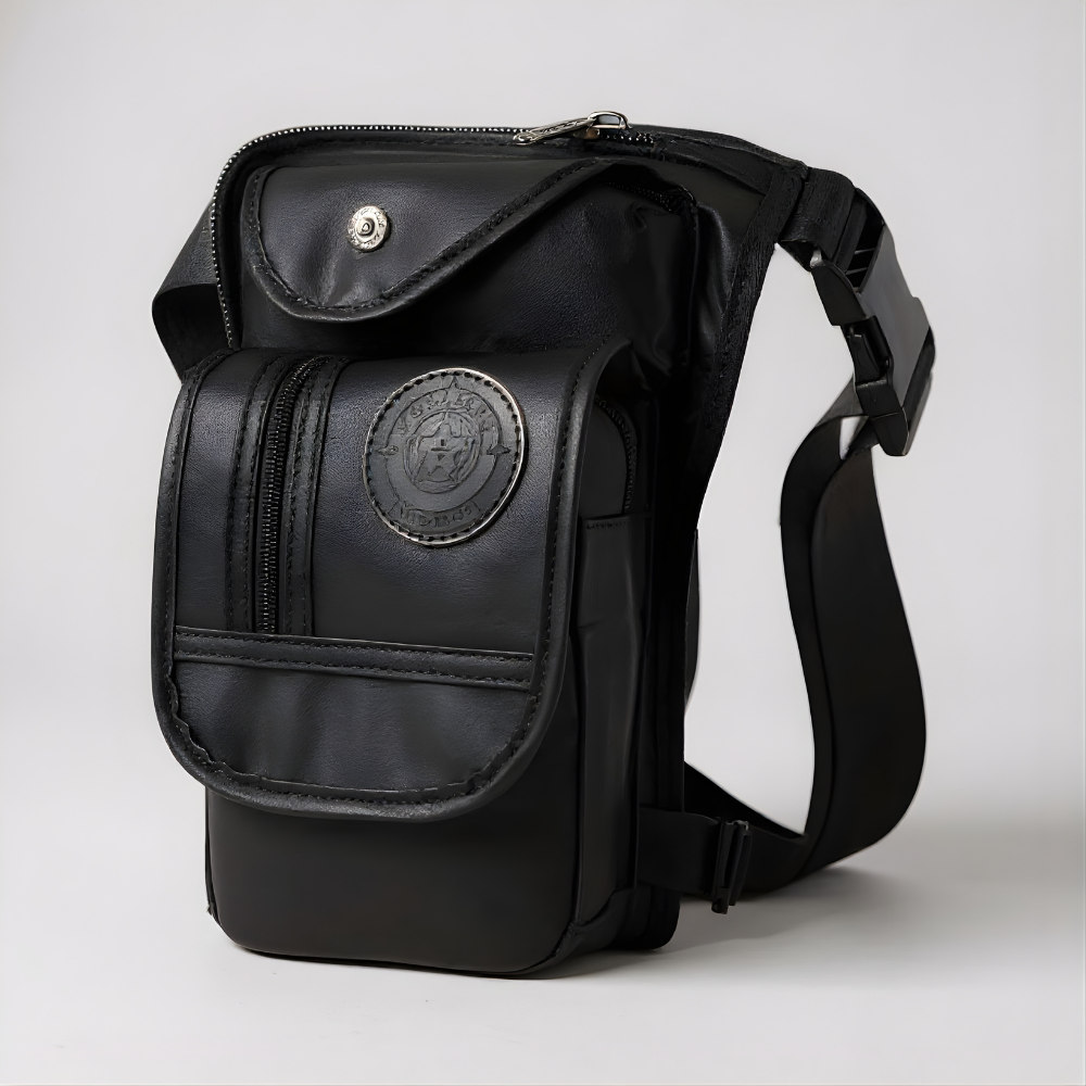 Motorrad-Beintasche – Körpernah. Beweglich. Jederzeit griffbereit.