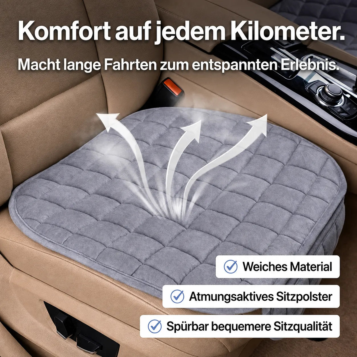 Plüsch-Autositzbezug für Herbst & Winter – weich, atmungsaktiv und komfortabel für entspannte Fahrten