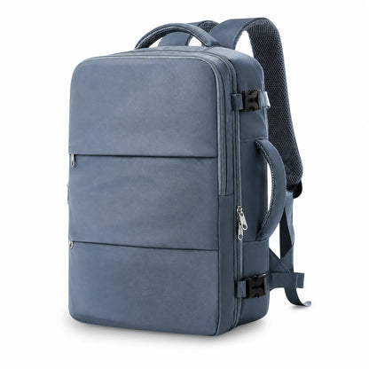 Reiserucksack 40x30x20 cm kabinentauglich in Grau – kompakter Handgepäck Rucksack für Flugreisen, Kurztrips und Alltag