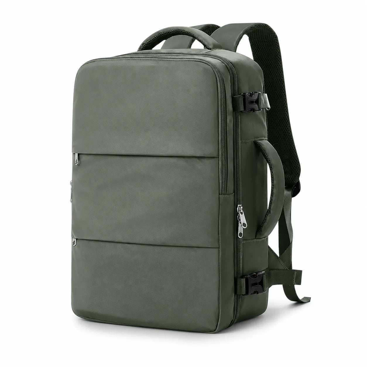 Reiserucksack 40x30x20 cm kabinentauglich in Grün – kompakter Handgepäck Rucksack für Flugreisen, Kurztrips und Alltag