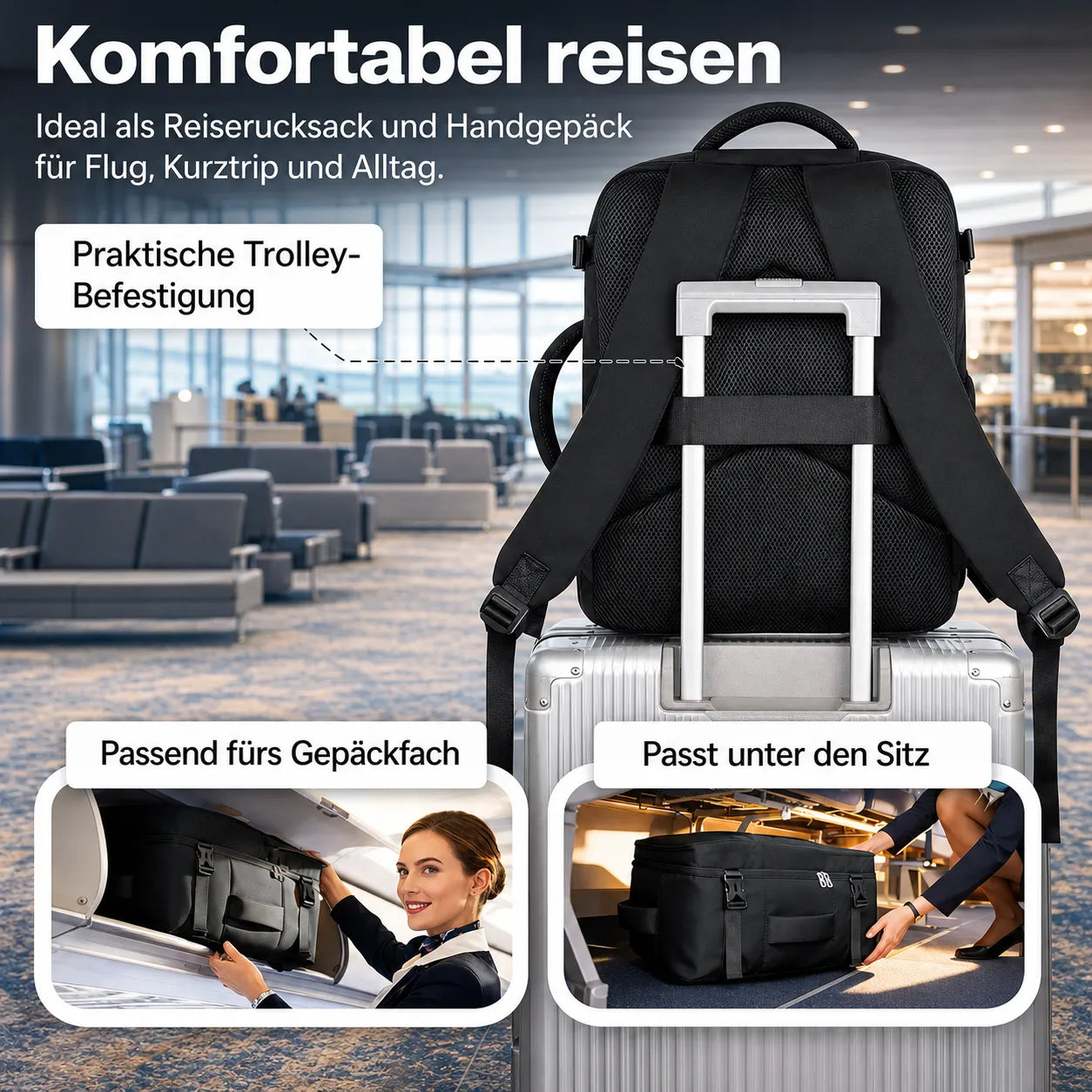 Reiserucksack mit Laptopfach – Leicht gepackt. Gut organisiert